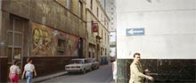 photograph of pman in military uniform  on street in Havana Cuba