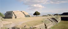 photograph of Mayan ruins Monte Alban Oaxaca Mexico 1997