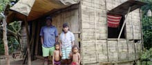 photograph of family on Mosquito Coast Nicaragua 1997