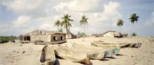 photograp of dug out canoes Mosquito Coast, Rio Platano river Honduras 1997