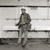 Black and White photograph of coal miner