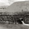 photograph of coal mine's efluent discharge pipe for drainage